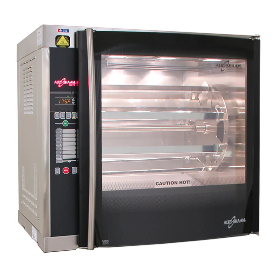 Alto-Shaam AR-7 Installation, Operation & Service Manual