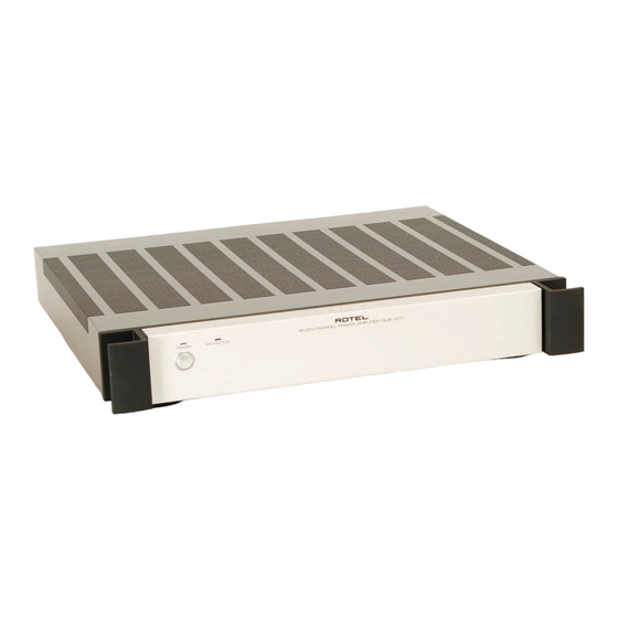 Rotel RMB-1077 Technical Manual