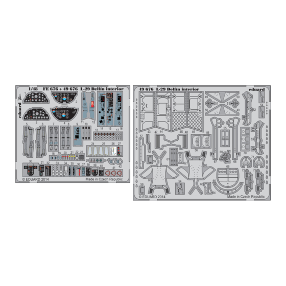 Eduard L-29 Delfin interior S.A. Manual
