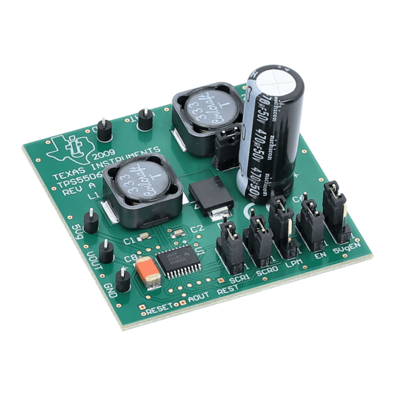 Texas Instruments TPS55065EVM Manuals