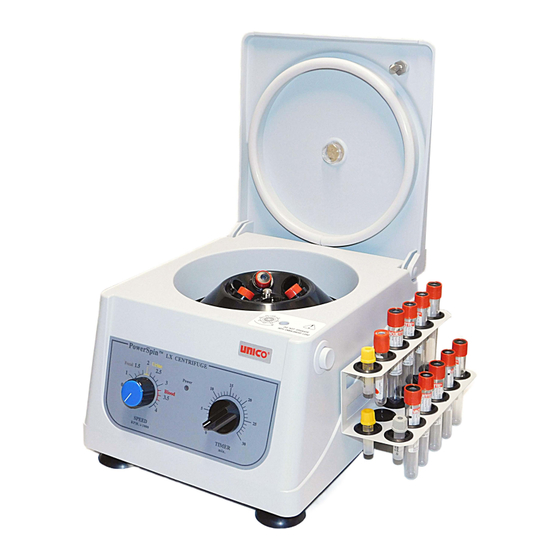 Unico PowerSpin LX C856 Operation Manual