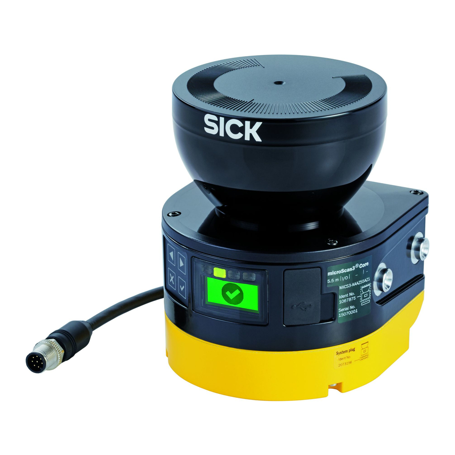 SICK microScan3 Operating Instructions Manual