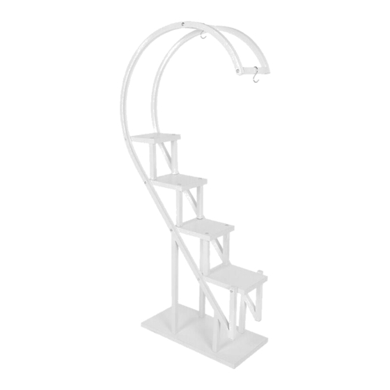 LIVING AND HOME CURVED 4-TIER PLANT STAND User Manual