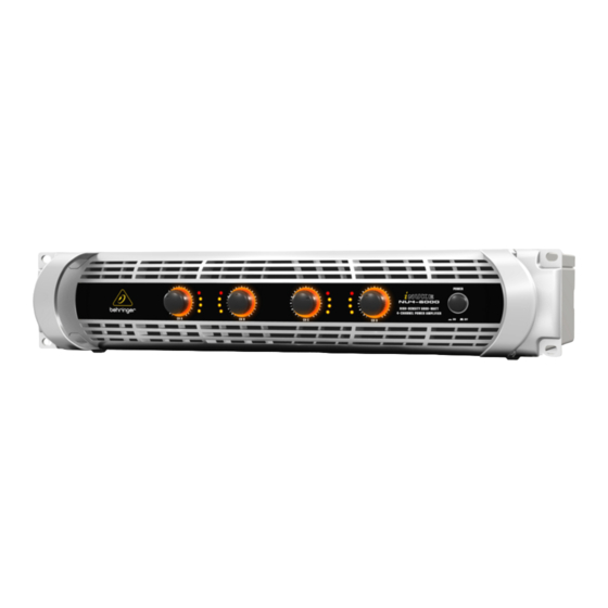 Behringer iNUKE NU4-6000 Quick Start Manual
