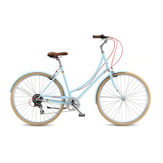 Public Bike Owner's Manual And Assembly Manual