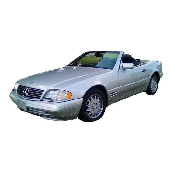 Mercedes-Benz 1998 SL 500 Operator's Manual