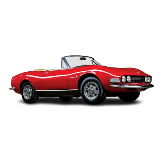 Fiat Dino Specifications And Features Servicing Instructions