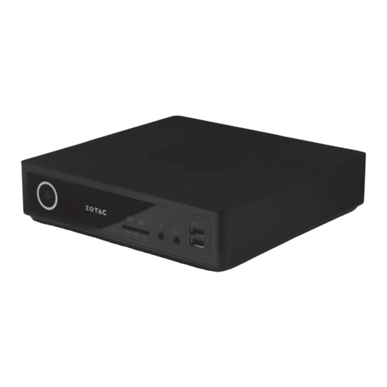 Zotac ZBOX series User Manual