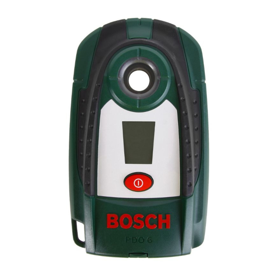 Mode d'emploi Bosch Detector PDO 6 (18 des pages)