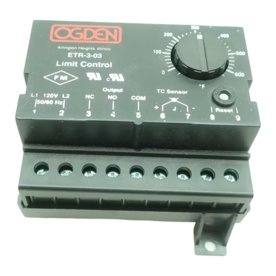 Ogden ETR-3 Instruction Manual