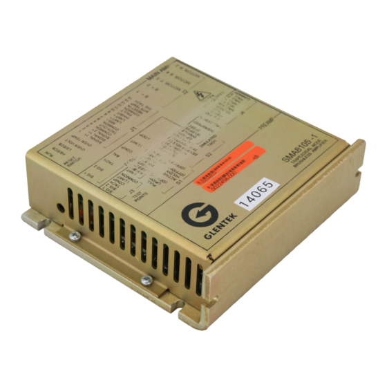 Glentek SMA8105 Manuals