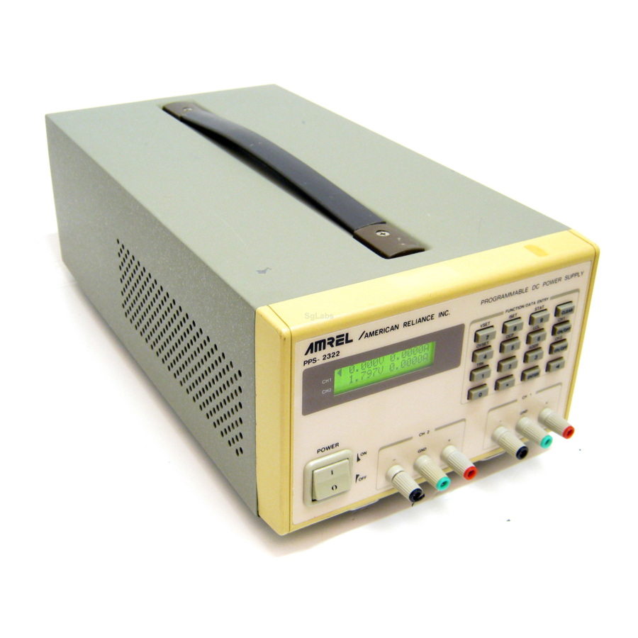 Amrel PPS-1326 Manuals