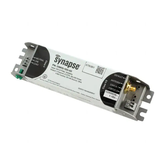 Synapse DIM10-100-00 Installation Manual