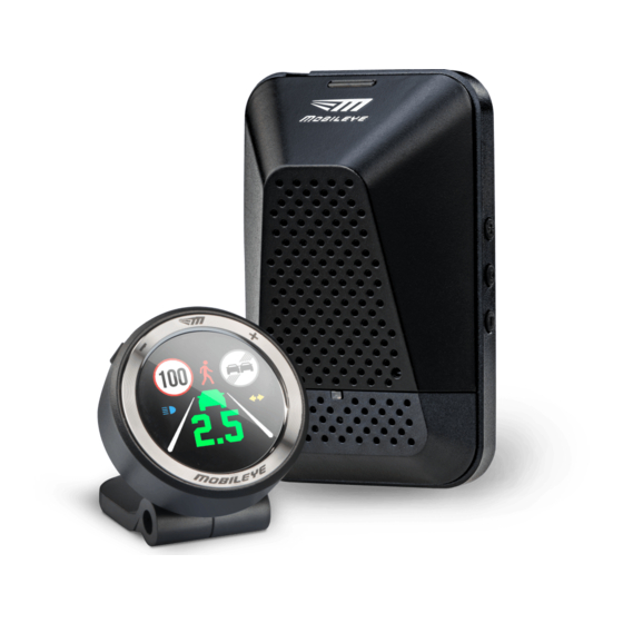 Mobileye COLLISION AVOIDANCE SYSTEM Reference Manual