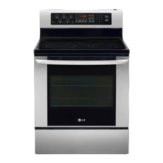 LG LRE5602SS Owner's Manual & Cooking Manual