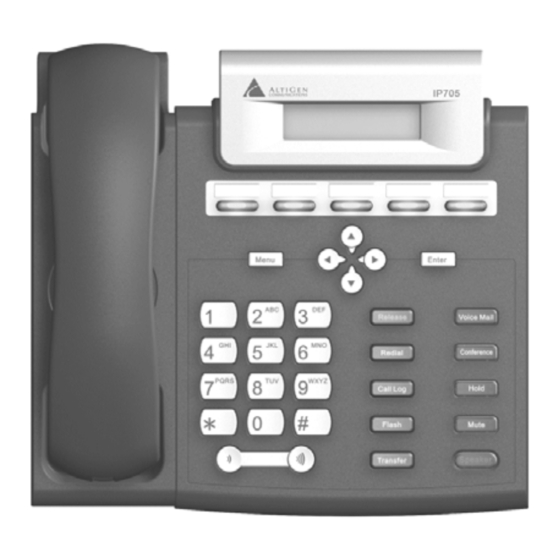 Altigen IP 705 Administration Manual