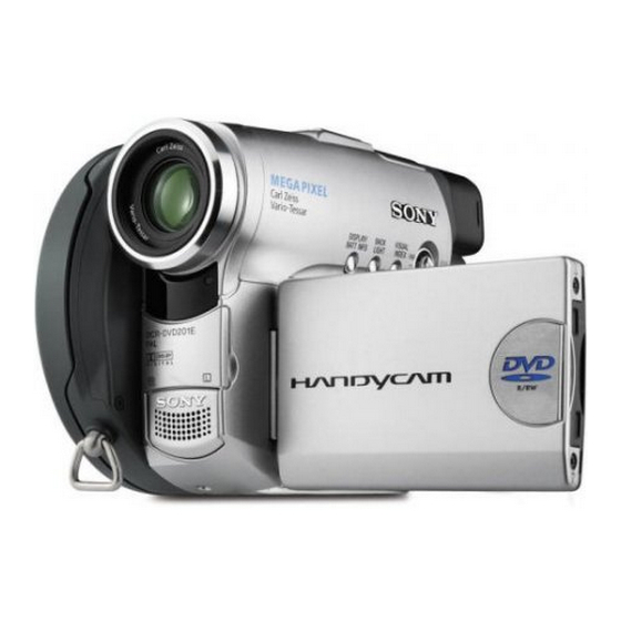 Sony Handycam DCR-DVD201E Manuals