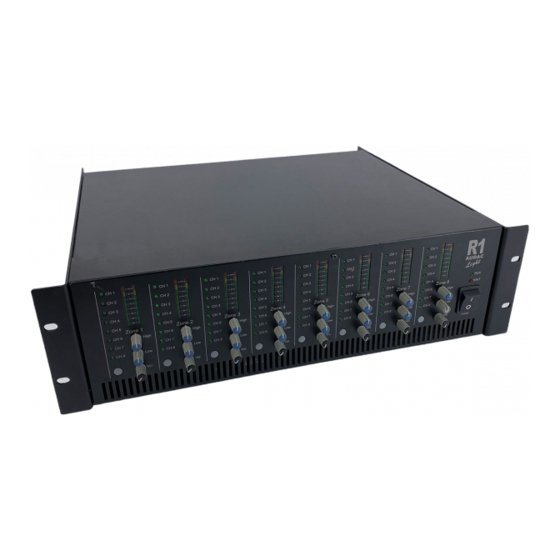 AUDAC R1 User Manual & Installation Manual