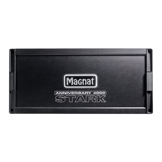 Magnat Audio ANNIVERSARY 4000 STARK Owner's Manual