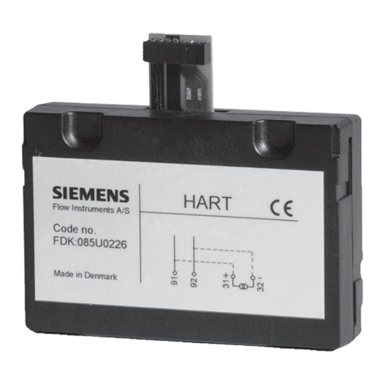 Siemens FDK:085U0321 Manuals