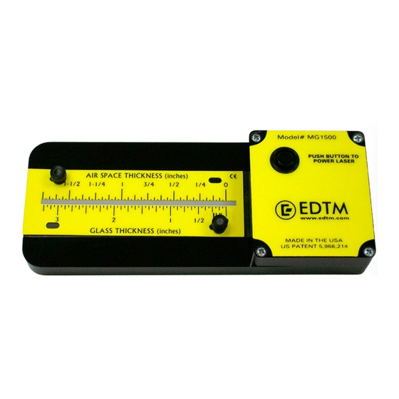 EDTM MG1500 Manual
