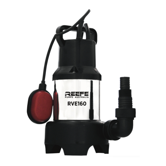 Reefe RVE160 Exploded View & Instruction Manual