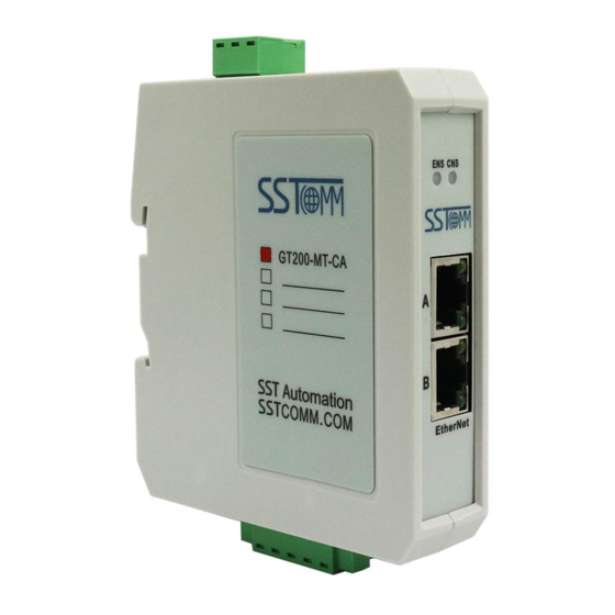 SST Automation GT200-MT-CA Gateway Manuals