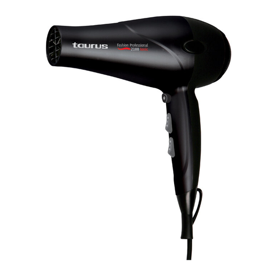 Taurus Fashion Professional 2100 Instruction Manual