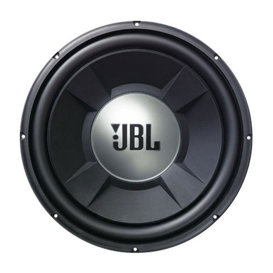 JBL GTO1502D Technical Data