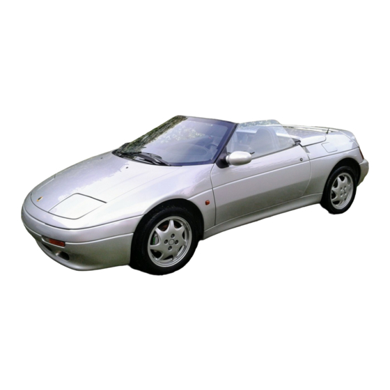 Lotus Elan M100 Service Notes