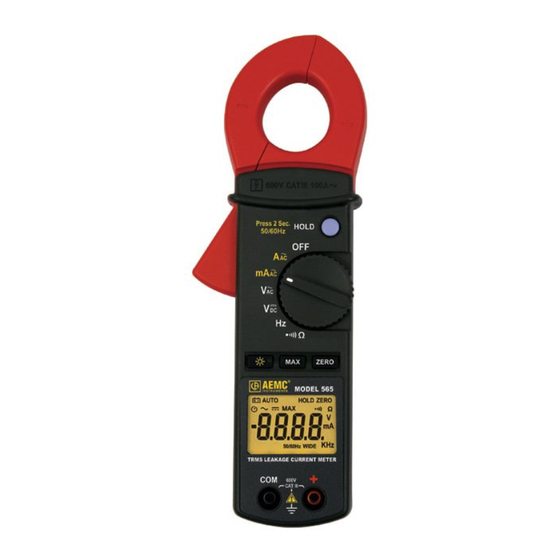 AEMC 565 User Manual