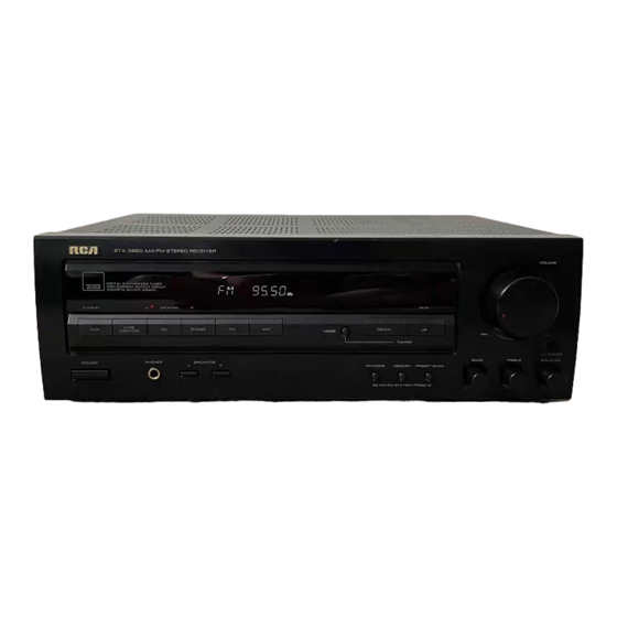 RCA Stereo Receiver with Remote Control Manuals