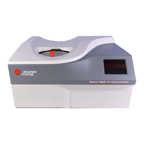 Beckman Coulter Optima MAX-TL Instructions For Use