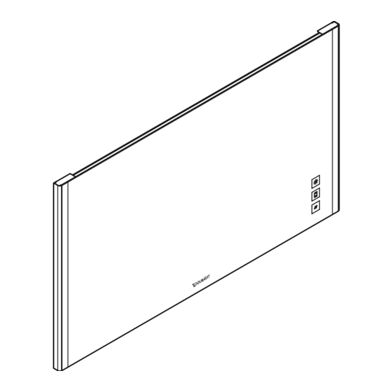 DURAVIT XSquare XS 7017 Installation Instructions Manual