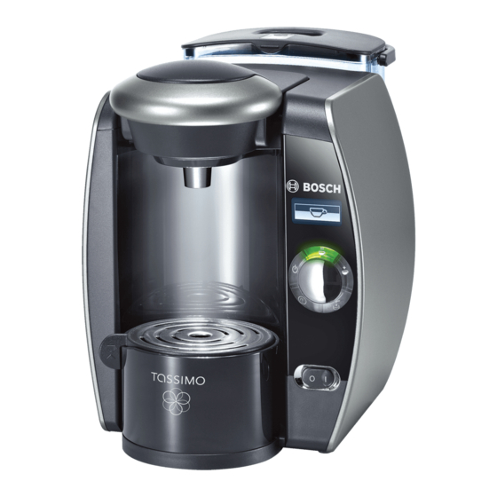 Bosch TAS6515UC - Tassimo Single-Serve Coffee Brewer Manuals