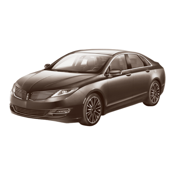 Lincoln 2016 MKZ HYBRID Owner's Manual