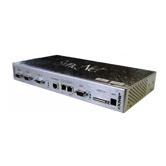 MEI eXMP-SynqNet Quick Start Manual