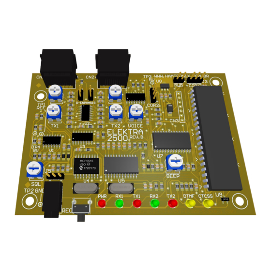 Hamtronix ELEKTRA 2500 Instruction And Operation Manual