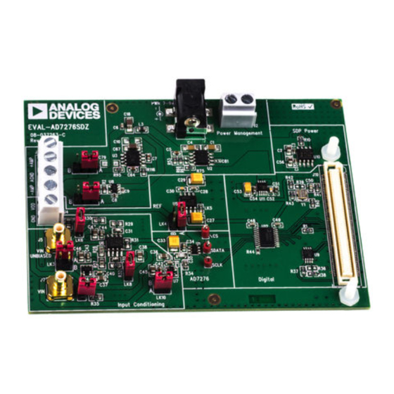 Analog Devices EVAL-AD7276SDZ User Manual