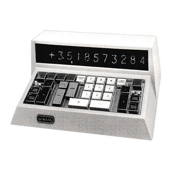 Wang 300 Series Instruction Manual