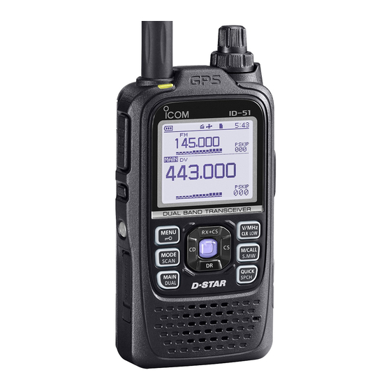 Icom ID-51A Basic Instructions