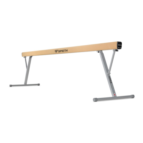 SPIETH Gymnastics Soft Touch Assembly And User's Manual