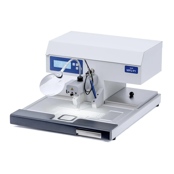 Slee MPS P I Operating Manual