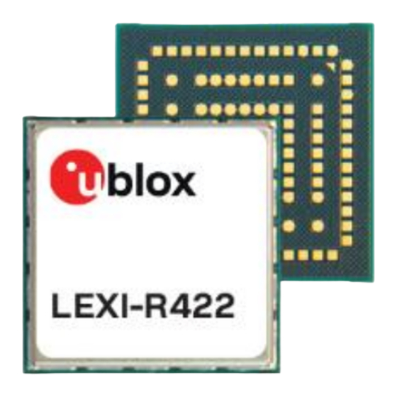 u-blox LEXI-R422 System Integration Manual
