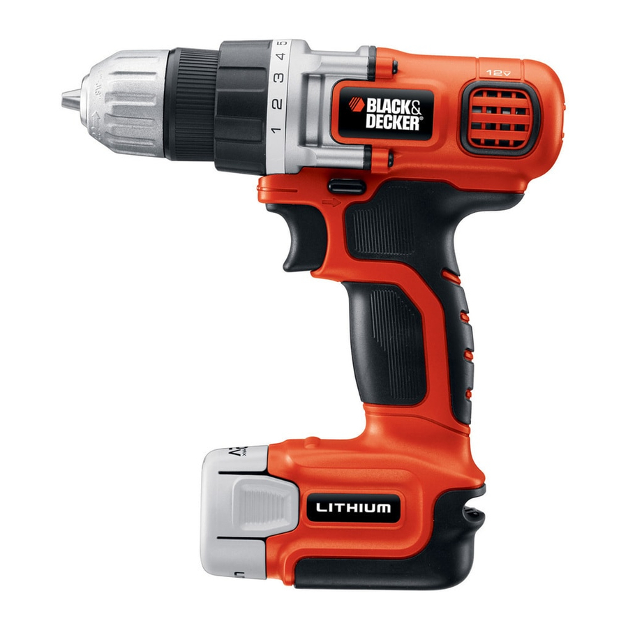 Black & Decker LDX112 Instruction Manual
