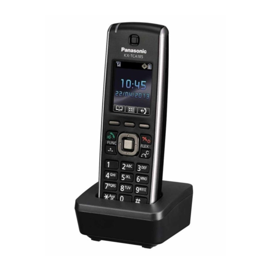 Panasonic KX-TCA185 Getting Ready