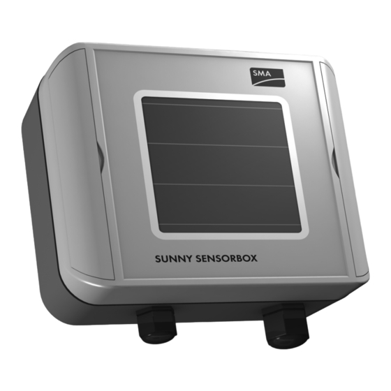 SMA SUNNY SENSORBOX Installation Manual