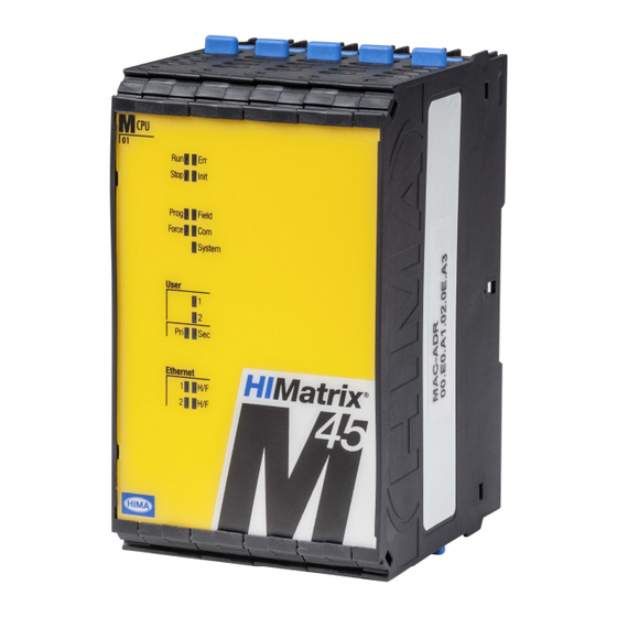 HIMA HIMatrix M45 Manual