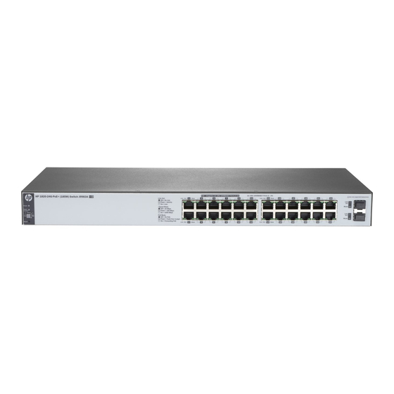 HPE OfficeConnect 1820 Series Quick Setup Manual And Safety Information