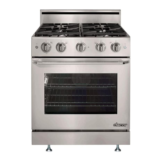 Dacor Distinctive DR30GS Installation Instructions Manual